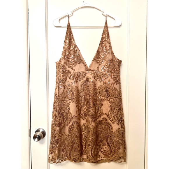 Free People Night Shimmers Mini Dress - Picture 3 of 6